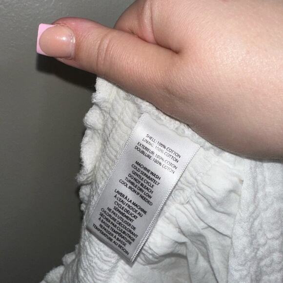 Beachlunchlounge Yuna Cotton Poplin Tank Top V-Neck Midi Dress White Size Small - Picture 6 of 9